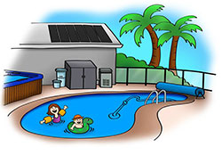 Daisy Power ST Roller including Solar Panel - Up to 6m Pool
