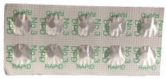 DPD 3 - Total Chlorine Test Tablets Single Sheet