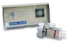 Magna-Chlor 25amp with reverse polarity cell & light transformer salt chlorinator