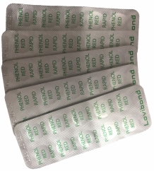 Phenol Red - pH Test Tablets 50 Pack (5 sheets)