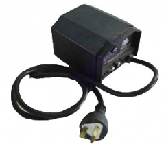 Single 12 Volt 120Va light transformer. Waterco with three pin plug.