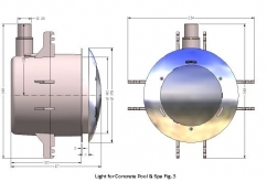 Stainless Steel Rim to suit ARC LED Light - Concrete.