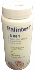 Test Strips 3 in one Ch, Br, TA, pH (50) - Palintest